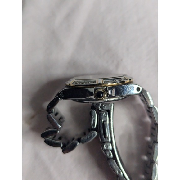 WORKING Citizen Eco-drive‎ Diamond accent 2 tone Womens mother of pearl Watch